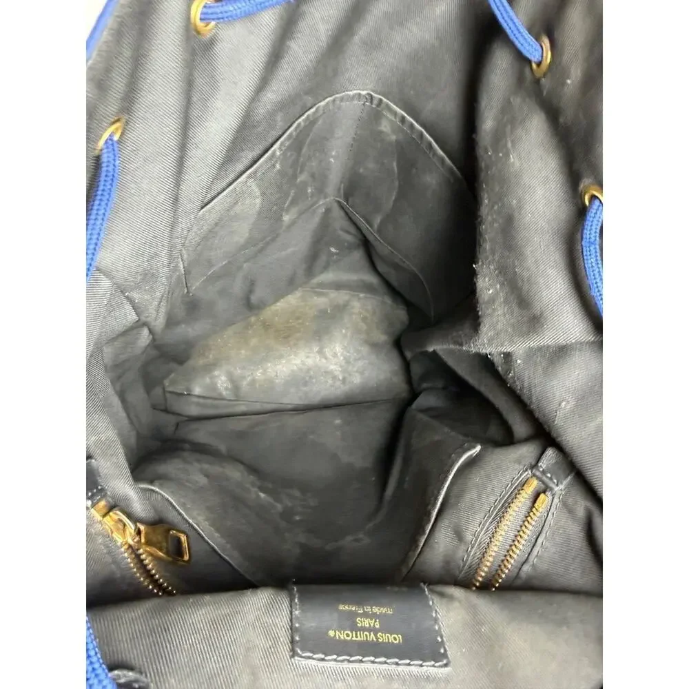 Louis Vuitton x NBA Blue Taurillon Christopher MM SPB-TS 353377